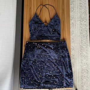 NWT two-piece Romwe starry night set